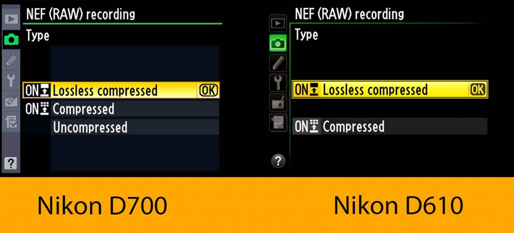 RAW Nikon D700 so với Nikon D610