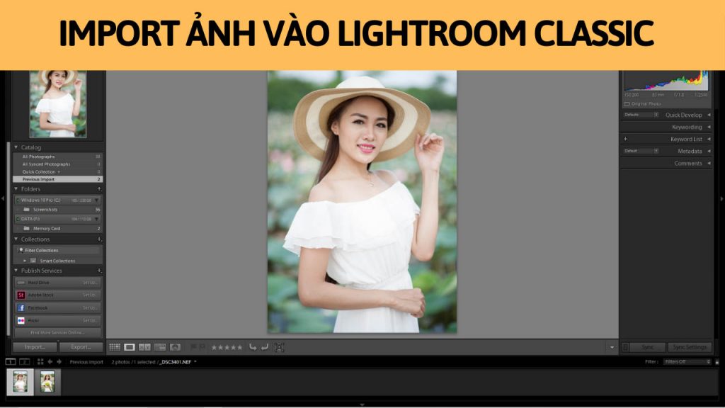 import anh vao lightroom classic 2019