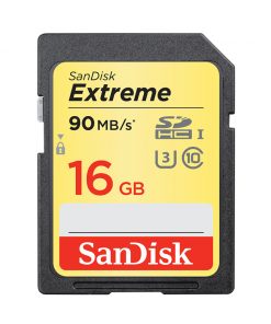 the nho sd sandisk extreme 16GB 90 mbs