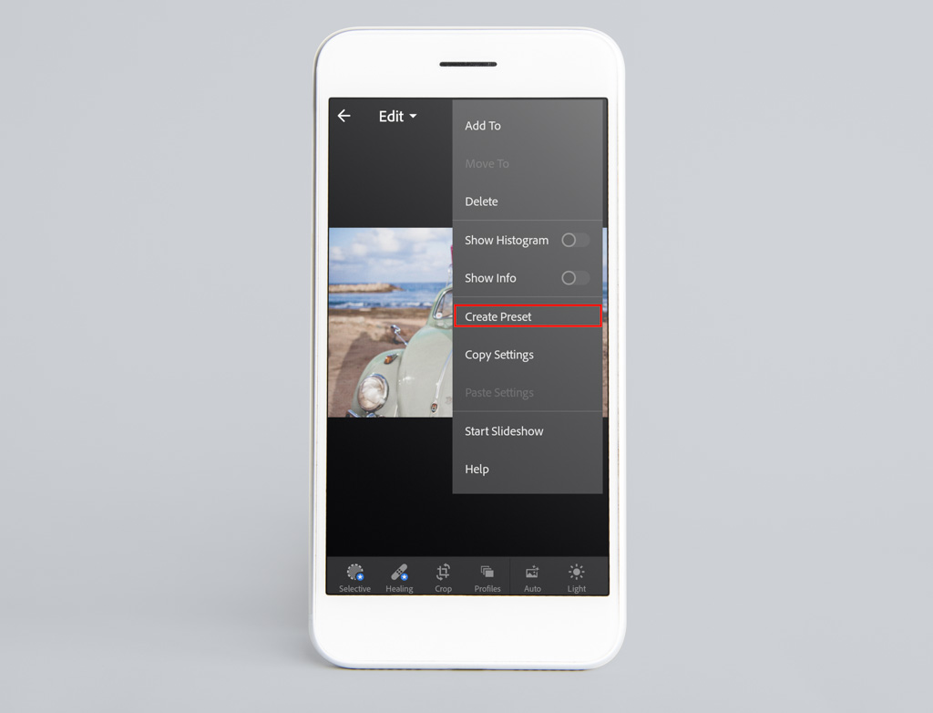 cách cài preset lightroom trên điện thoại