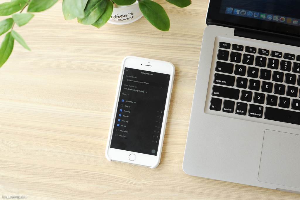 Tạo Preset trong Lightroom dien thoai