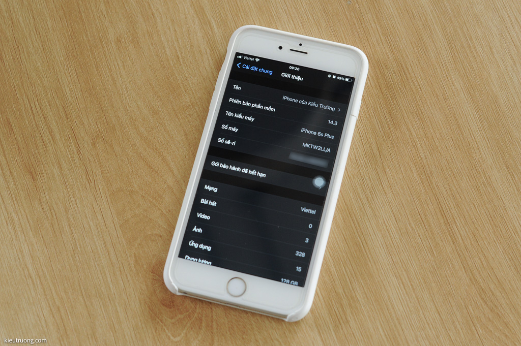 iPhone 6s Plus với iOS 14.3