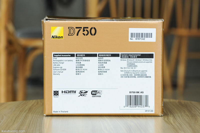 Nikon D750 xách tách Úc