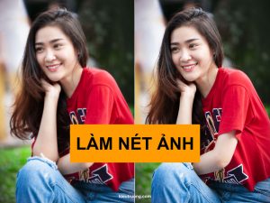 làm nét ảnh bằng photoshop