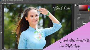cách thêm font chữ vào photoshop