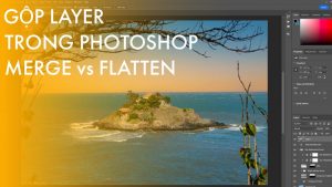 gộp layer trong photoshop