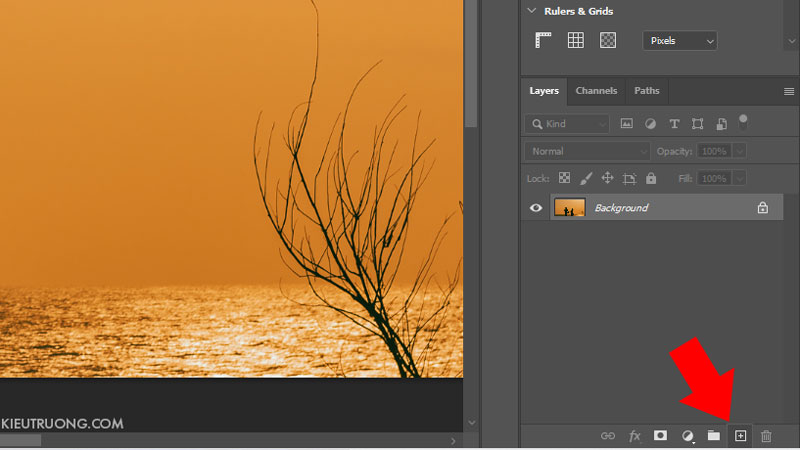 tạo layer trong suốt bằng photoshop