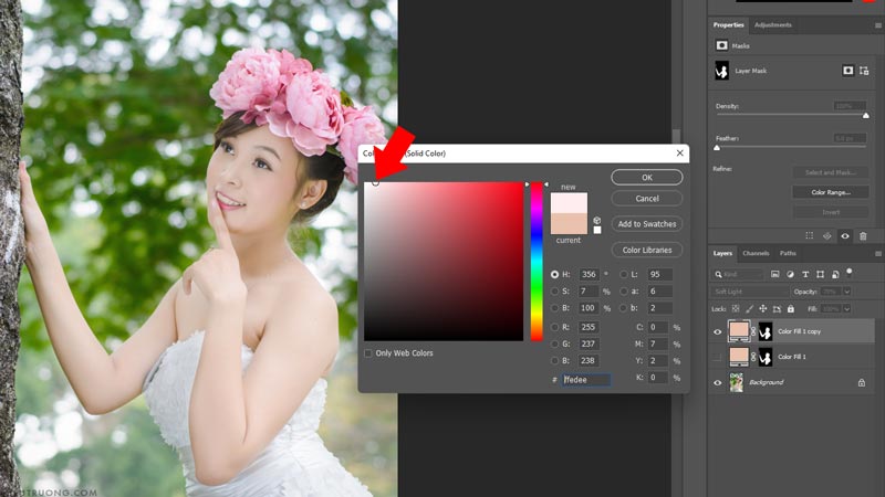 Si të korrigjoni ngjyrën e lëkurës rozë dhe të bardhë në Photoshop