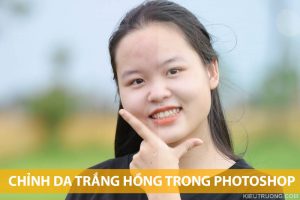 Cách làm da trắng hồng trong Photoshop