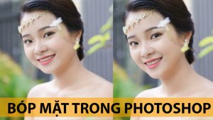 cách bóp mặt trong photoshop