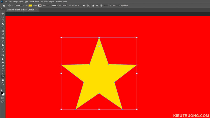 Cách vẽ hình tam giác trong Photoshop  QuanTriMangcom