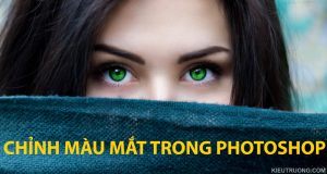 chỉnh màu mắt trong photoshop