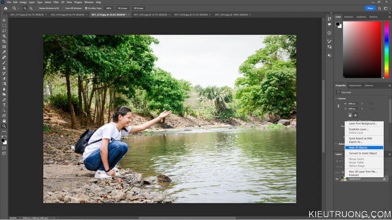 Photoshop 2023 hỗ trợ Select Subject Cloud