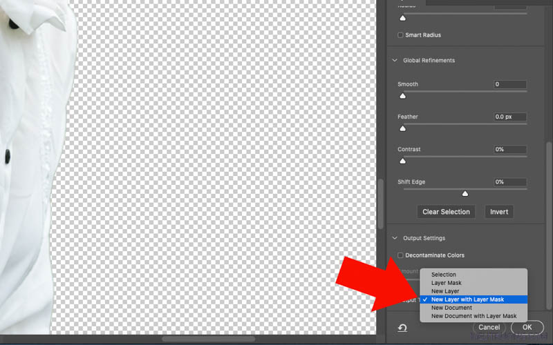 Chọn New Layer with Layer Mask
