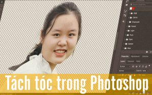 tách tóc trong photoshop