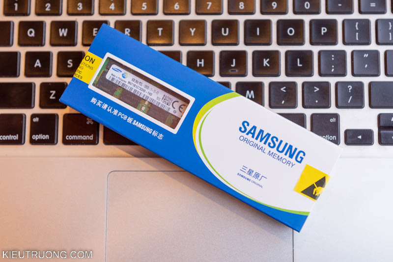 Mở hộp Ram Samsung DDR3L 8GB cho Macbook Pro Mid 2012