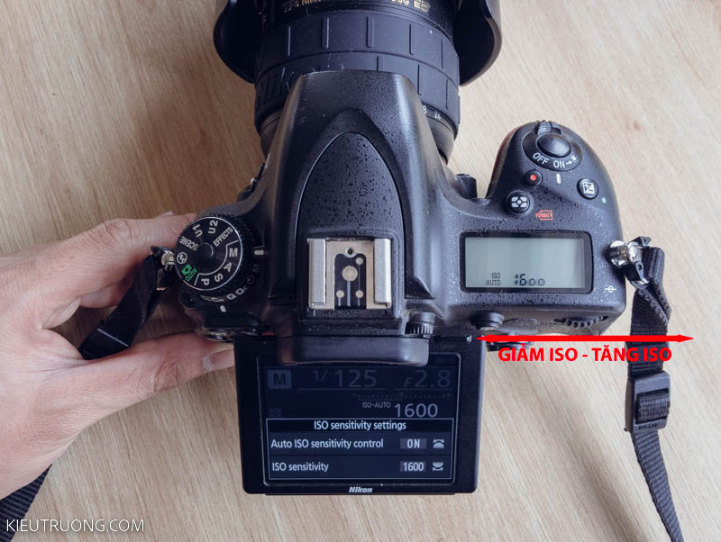 Tăng/giảm ISO máy ảnh Nikon