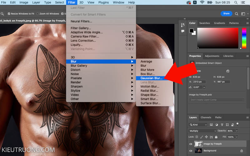 Hướng dẫn tạo hình xăm trên người bằng Adobe Photoshop  QuanTriMangcom