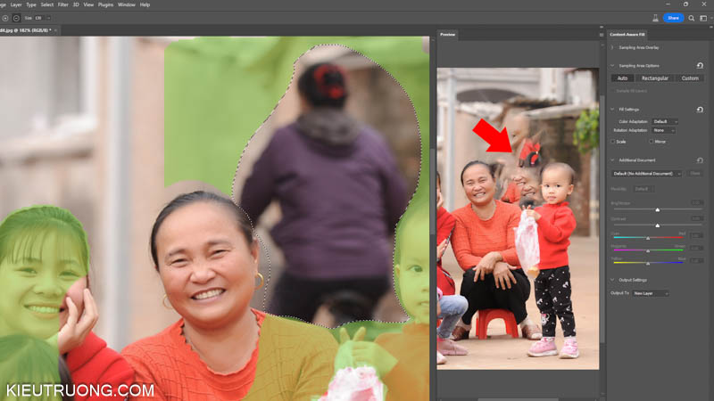 Sự khác biệt giữa Photoshop Rmove Tool và Content Aware Fill
