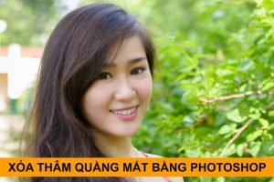 Xóa thâm quầng mắt bằng photoshop