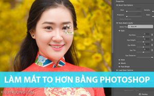 Làm mắt to hơn bằng Photoshop