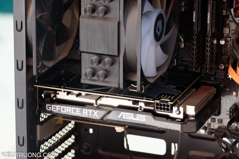 ASUS Dual RTX 3060 12GB V2 chiếm 2 khe trong máy tính