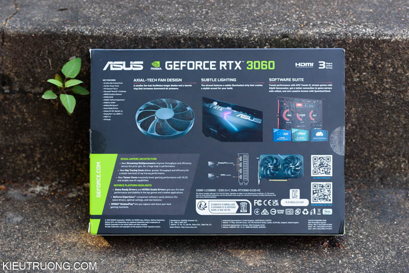 Thông số Đánh giá ASUS Dual RTX 3060 12GB V2