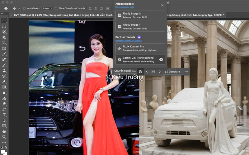 Photoshop 2026 chính thức hỗ trợ Gemini 2.5 Nano Banana