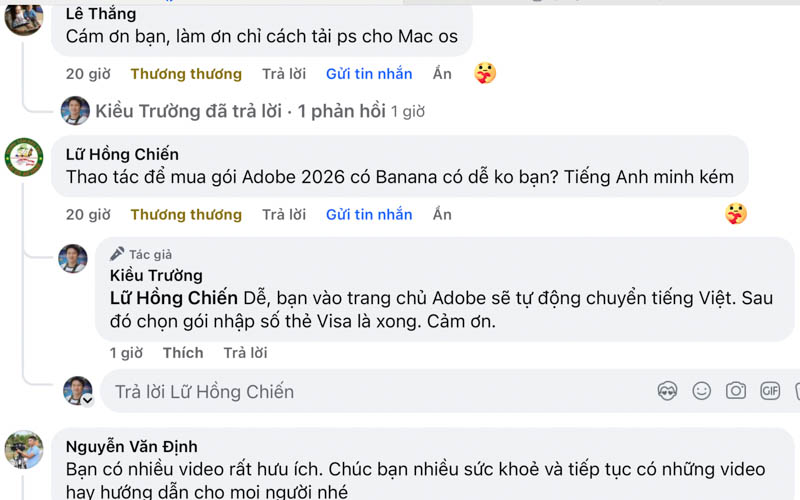 Yêu cầu hỗ trợ hướng dẫn cách tải Photoshop 2026