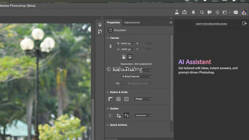 Sử dụng Photoshop AI Assistant như ChatGPT